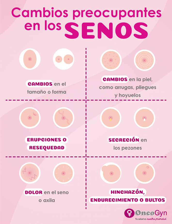 cambios en los senos